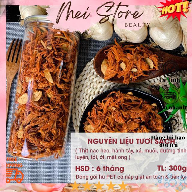 Hủ 300g khô heo cháy tỏi - hàng chất lượng bao ngon