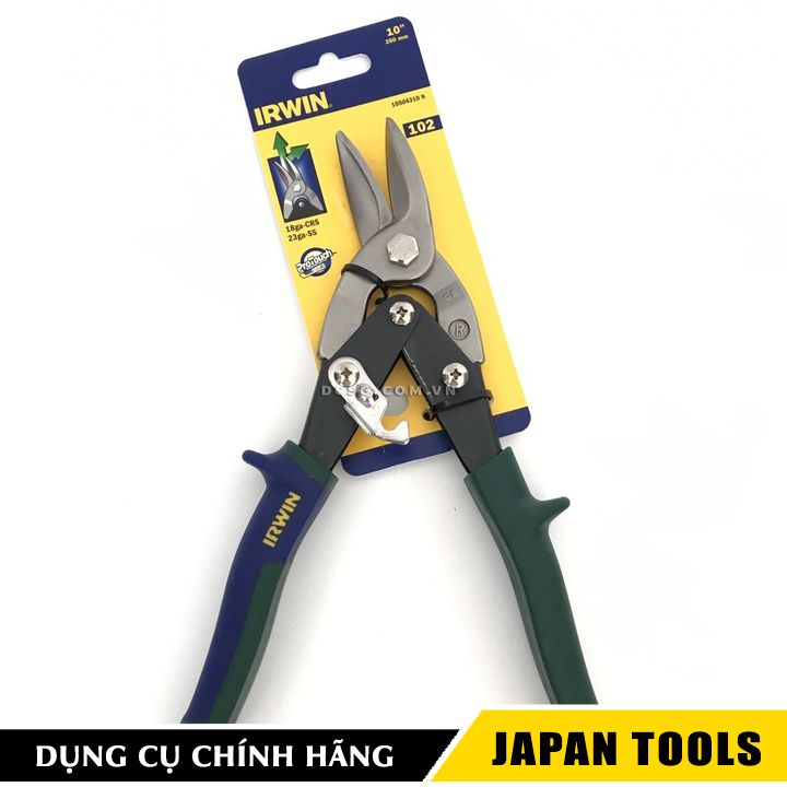Kéo cắt tôn mũi cong trái 10/250mm irwin 10504310 | japan tools