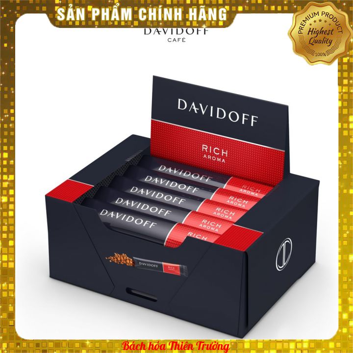 Cà phê bột Rich Aroma dạng gói hiệu Davidoff - hộp 45g/25 gói