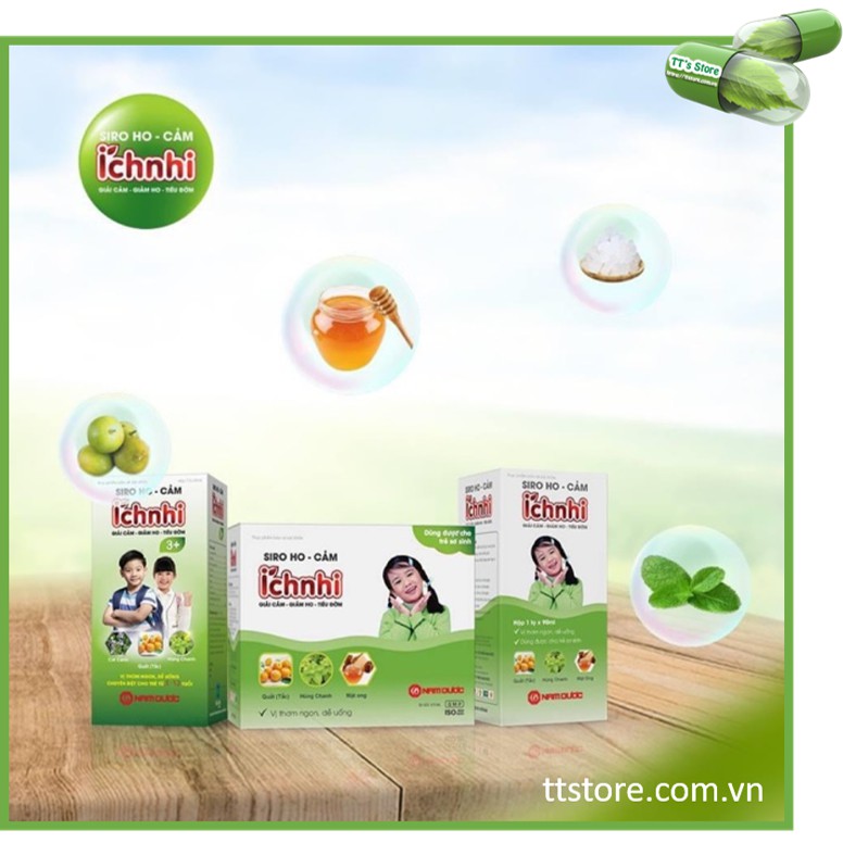 Siro ho cảm ích nhi - siro ho ích nhi 3+ - không đường