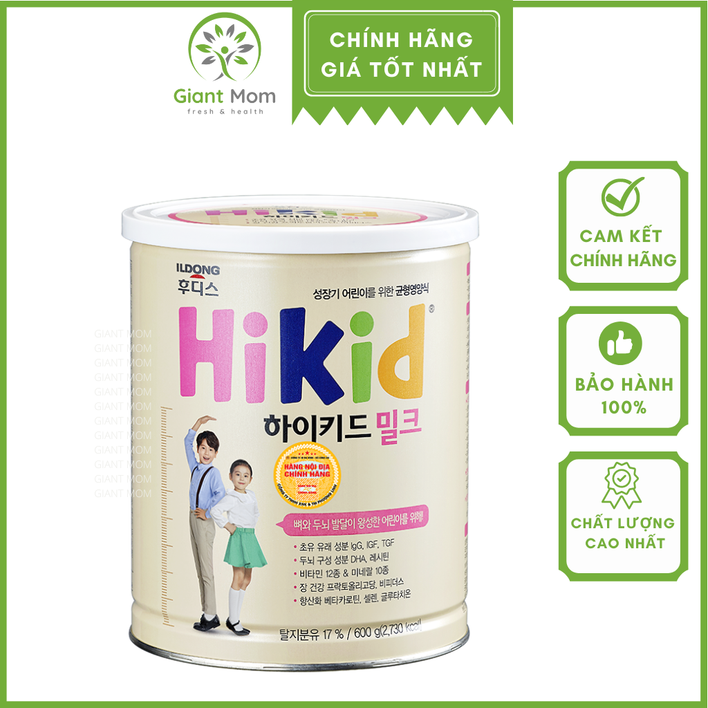 [Freeship Max] Sữa Hikid Hàn Quốc Giantmom - Hikid Vani và Hikid Dê Hàn Quốc Hàng Chính Hãng - Giant