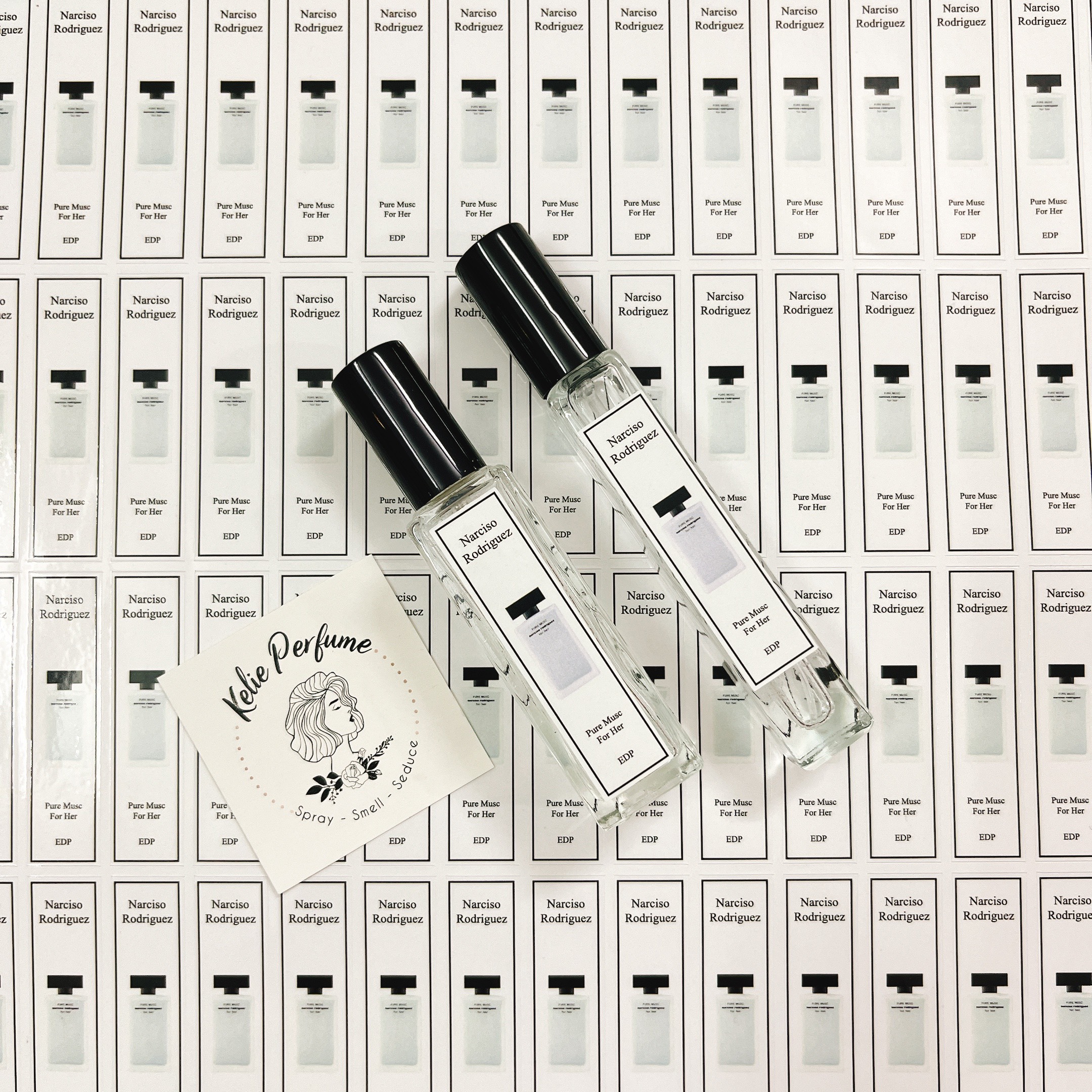 Combo 10 Tem dán chai nước hoa Narciso cho chai chiết đủ các dòng