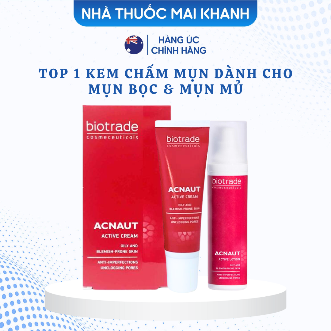 Kem chấm mụn, lotion Biotrade chấm mụn giảm sưng giảm viêm 10ml