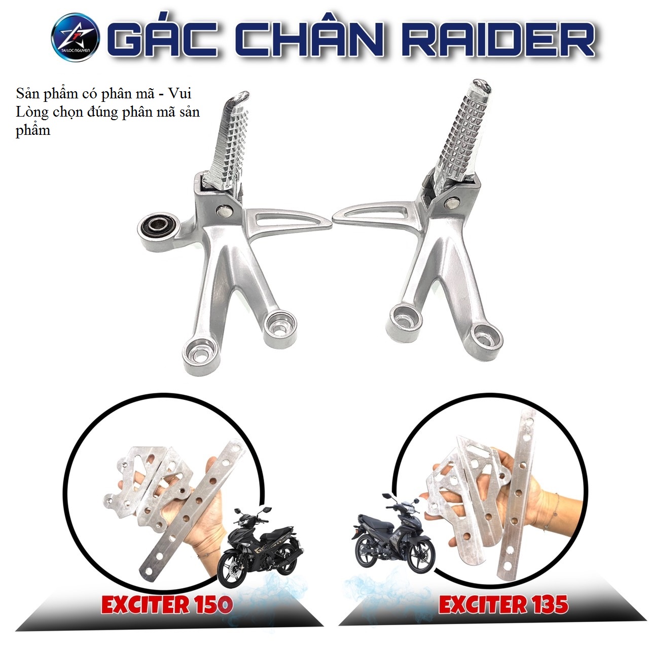 Gác chân raider cho exciter 135 - exciter 150