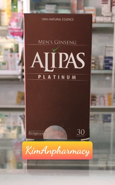 [HCM]Viên Sâm Tăng Cường Sinh Lý Nam Alipas platinum Ecogreen Hộp/ 30 viên