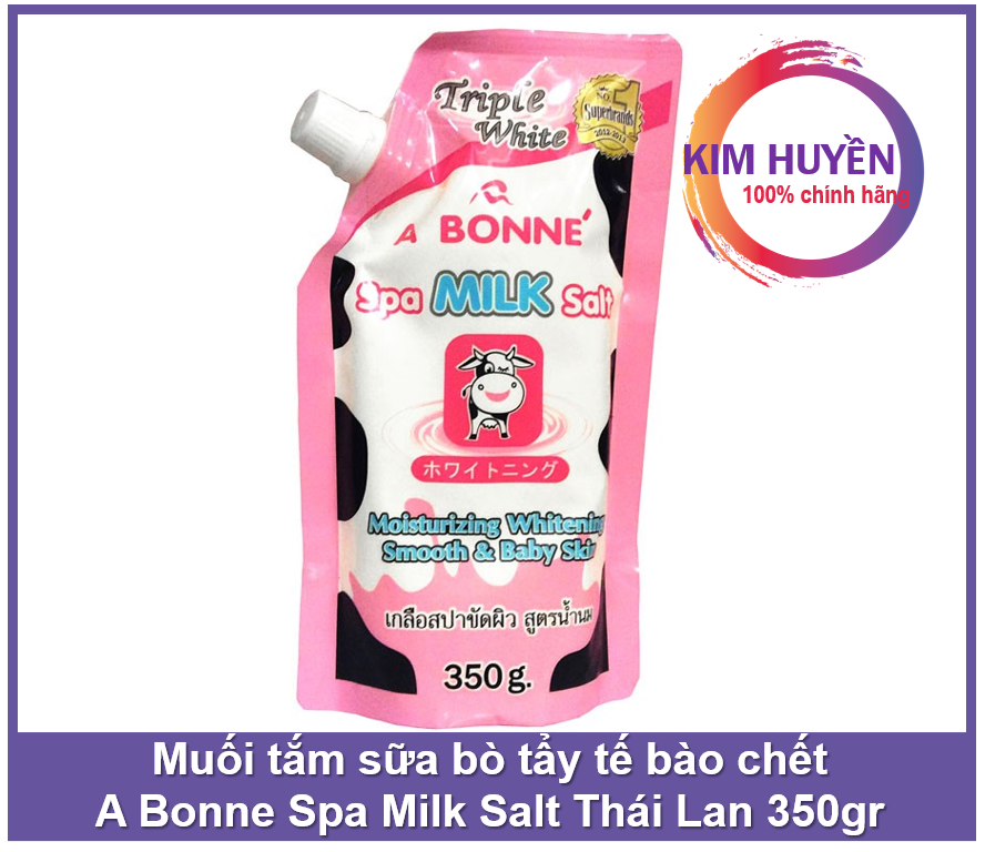[HCM]Muối tắm sữa bò tẩy tế bào chết A Bonne Spa Milk Salt Thái Lan 350gr