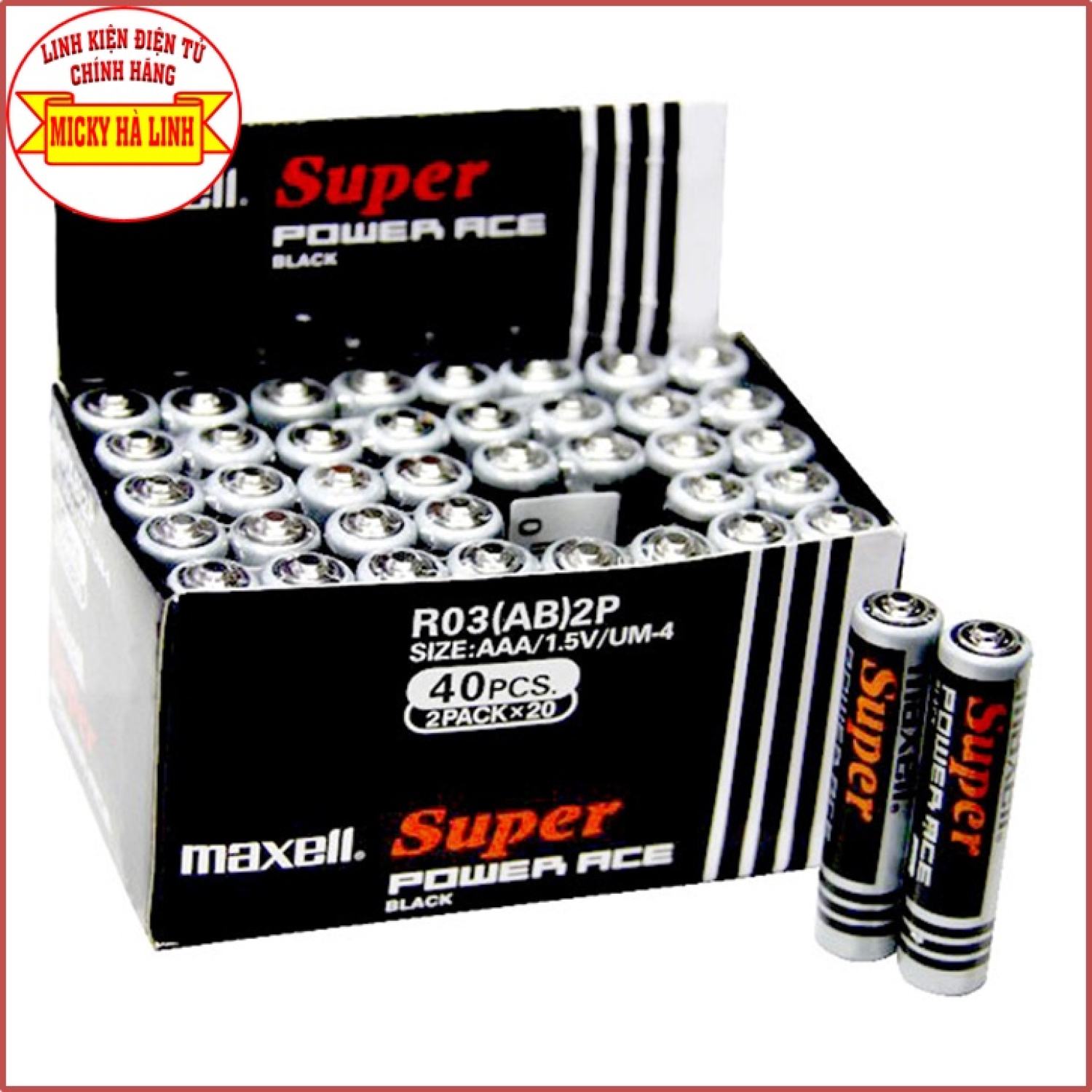 Pin maxell aaa chính hãng, pin tiểu aaa maxell