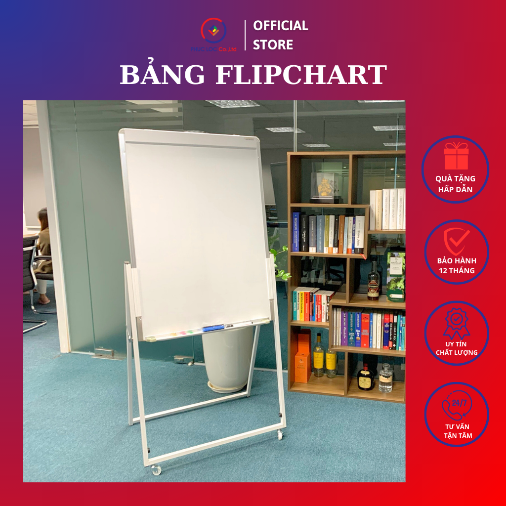 Bảng Flipchart Chân Gấp