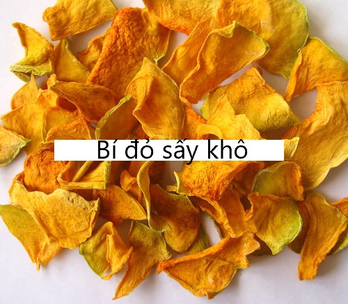 Bí đỏ sấy khô / trà detox bí đỏ - khối lượng 100gram