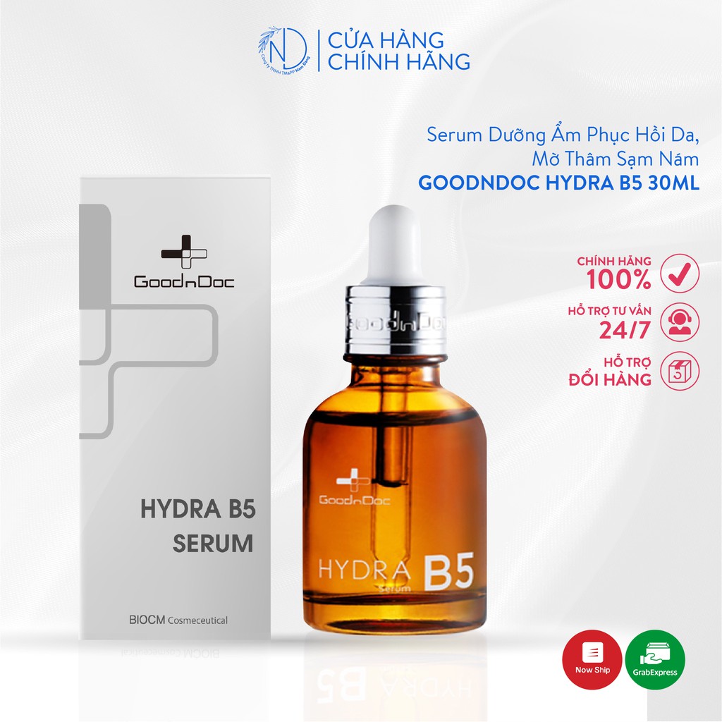 Serum goodndoc hydra b5, tinh chất dưỡng ẩm phục hồi, cấp nước chống lão hóa da