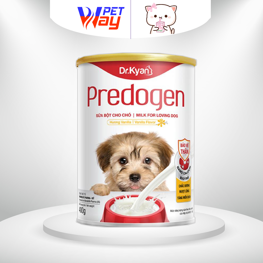 Sữa predogen sữa bột cho chó con lon 400g - petway
