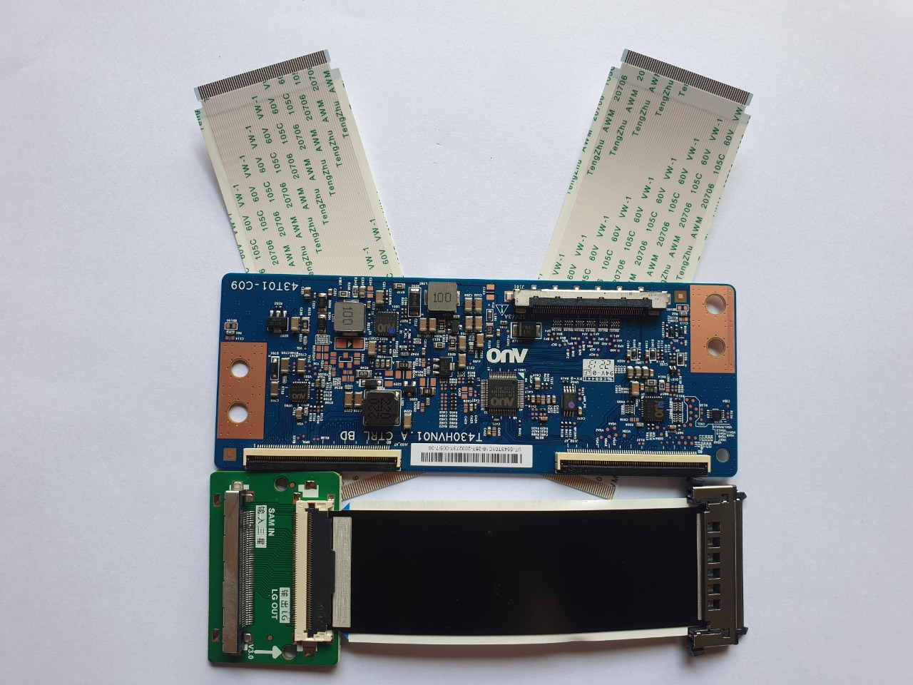 TCON: T430HVN01.A, T420HVN6.1, T430HVN01.0, T430HVN01.6, TCON THAY THẾ CHO TIVI: 43W800C, 50W800C, 43W780C, 42W700B