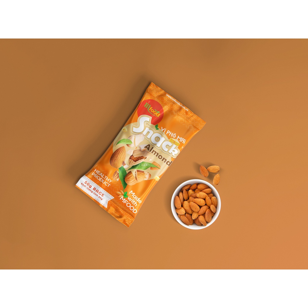 Snack hạnh nhân tẩm vị phô mai - túi 30g