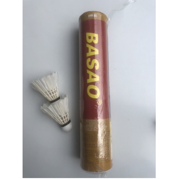 Hộp cầu lông Basao 10 quả/ống - đánh bổng và mượt, quả bay nhẹ- VPP Giá Tốt