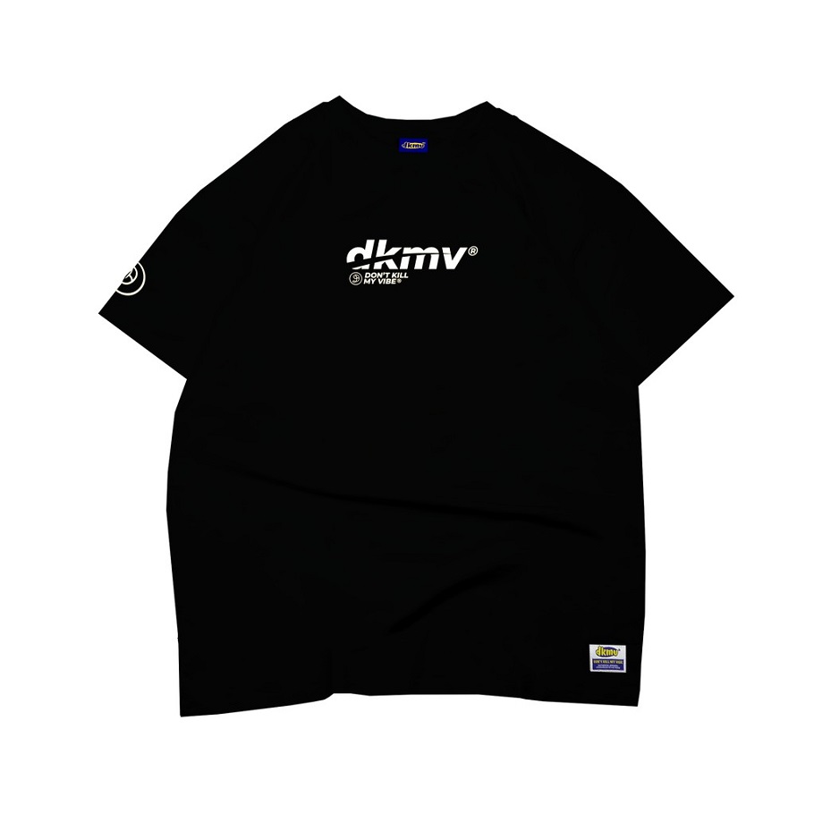Áo thun nữ local brand màu đen dkmv tee logo - black | k02-t7