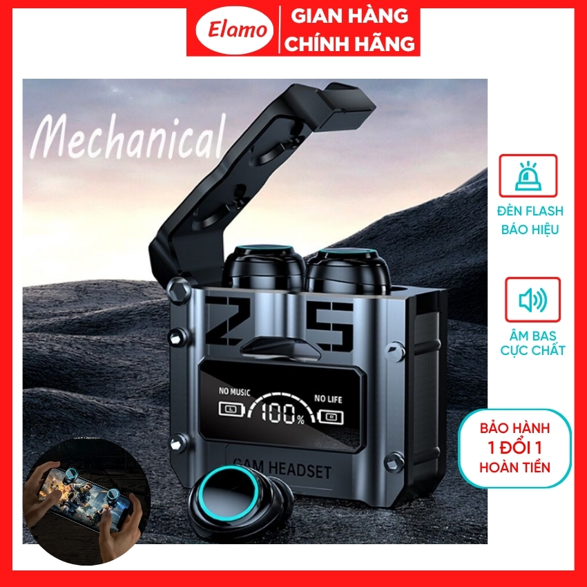 Tai nghe Bluetooth gaming M15 độ trễ thấp Tai nghe gaming Tai nghe game kiêm sạc dự phòng tai nghe chơi game âm thanh nổi giảm tiếng ồn Elamo