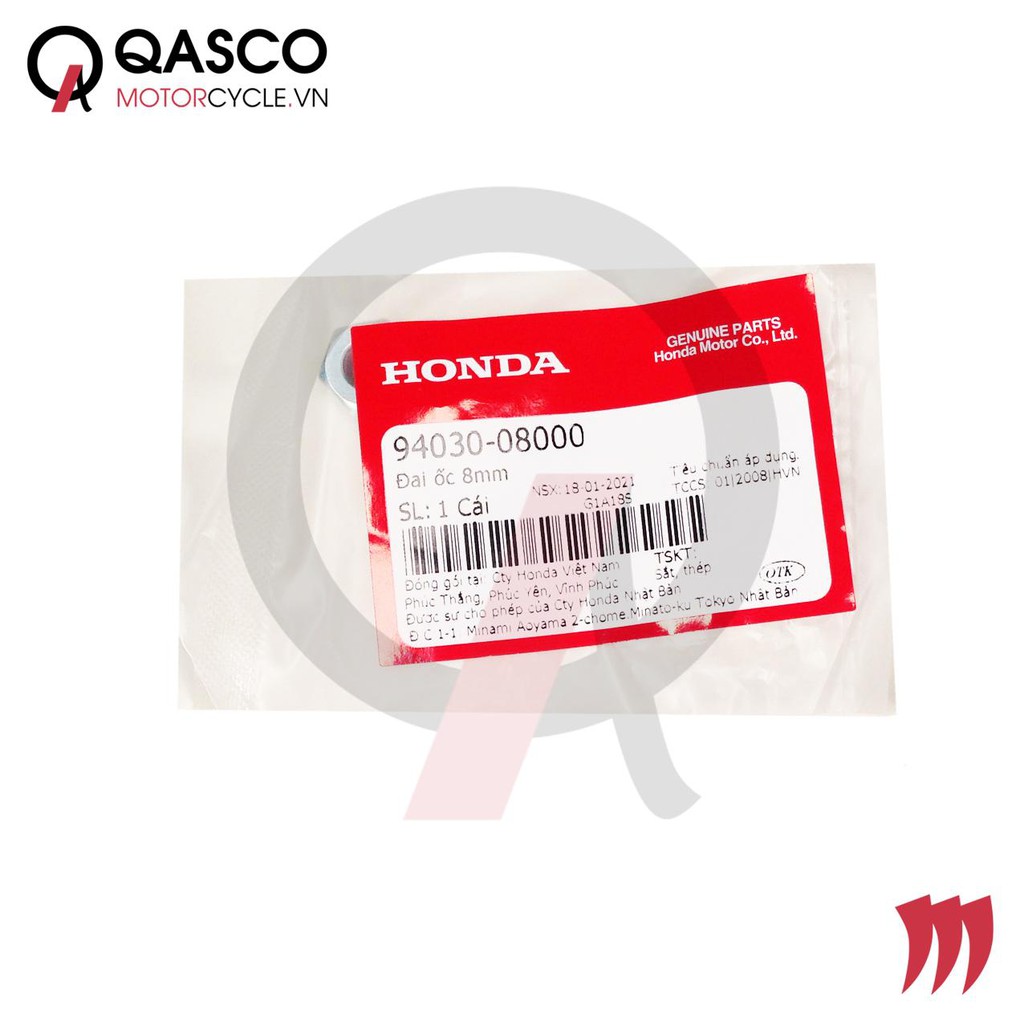 Đai ốc honda 8mm dùng chung nhiều xe qasco