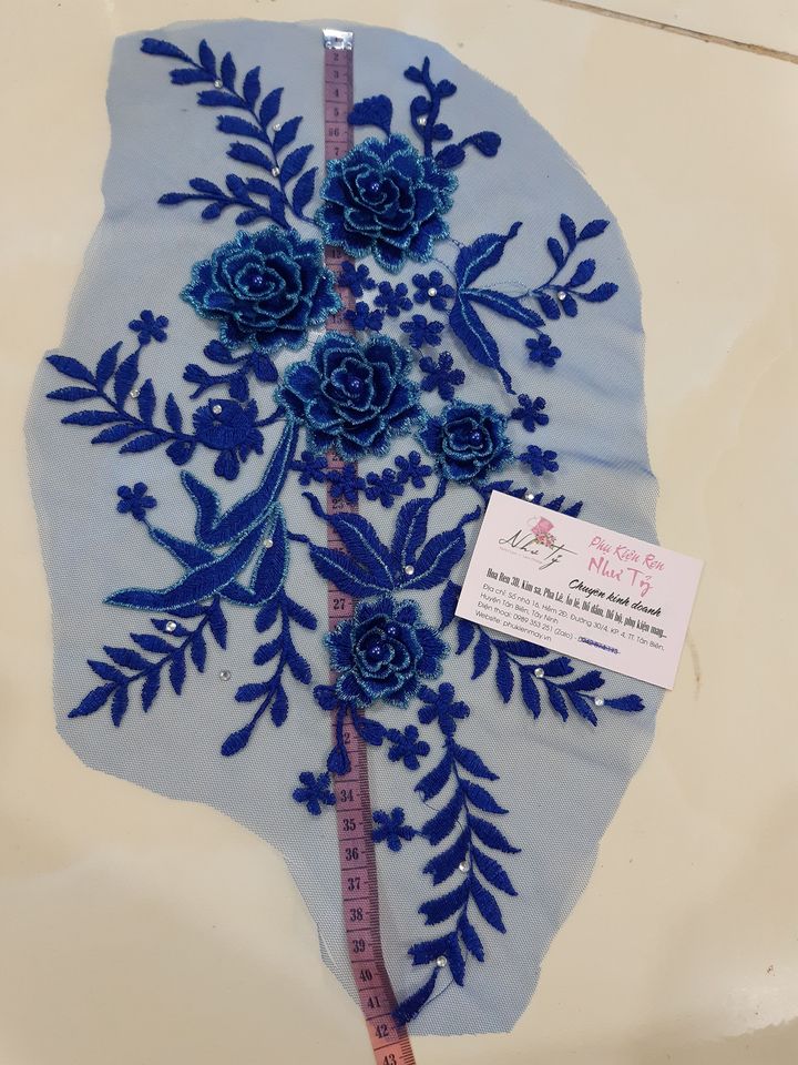 Hoa ren chỉ thêu 7 màu xinh xắn