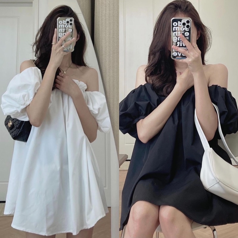 Áo trễ vai bèo tay phồng rộng siêu dễ thương yumi