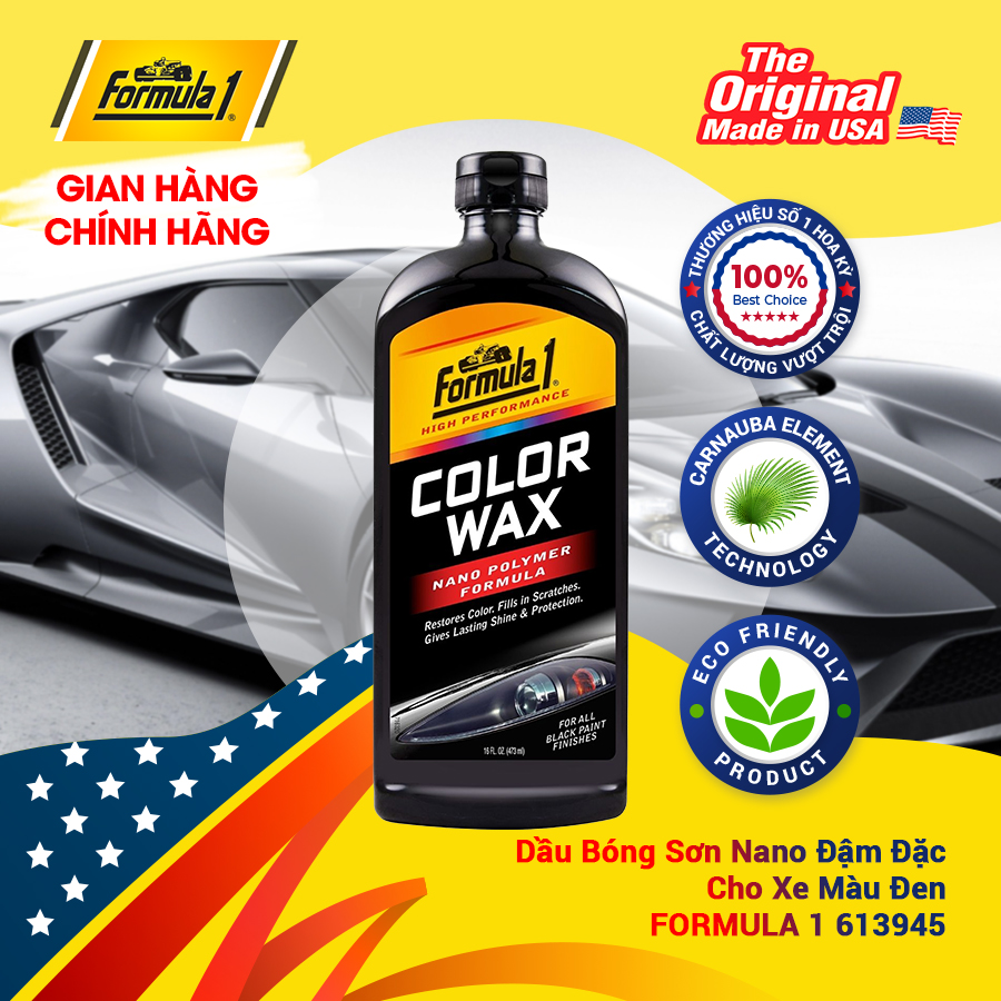 Dầu Bóng Sơn Nano Đậm Đặc Cho Xe Màu Đen FORMULA 1 613945 473ml