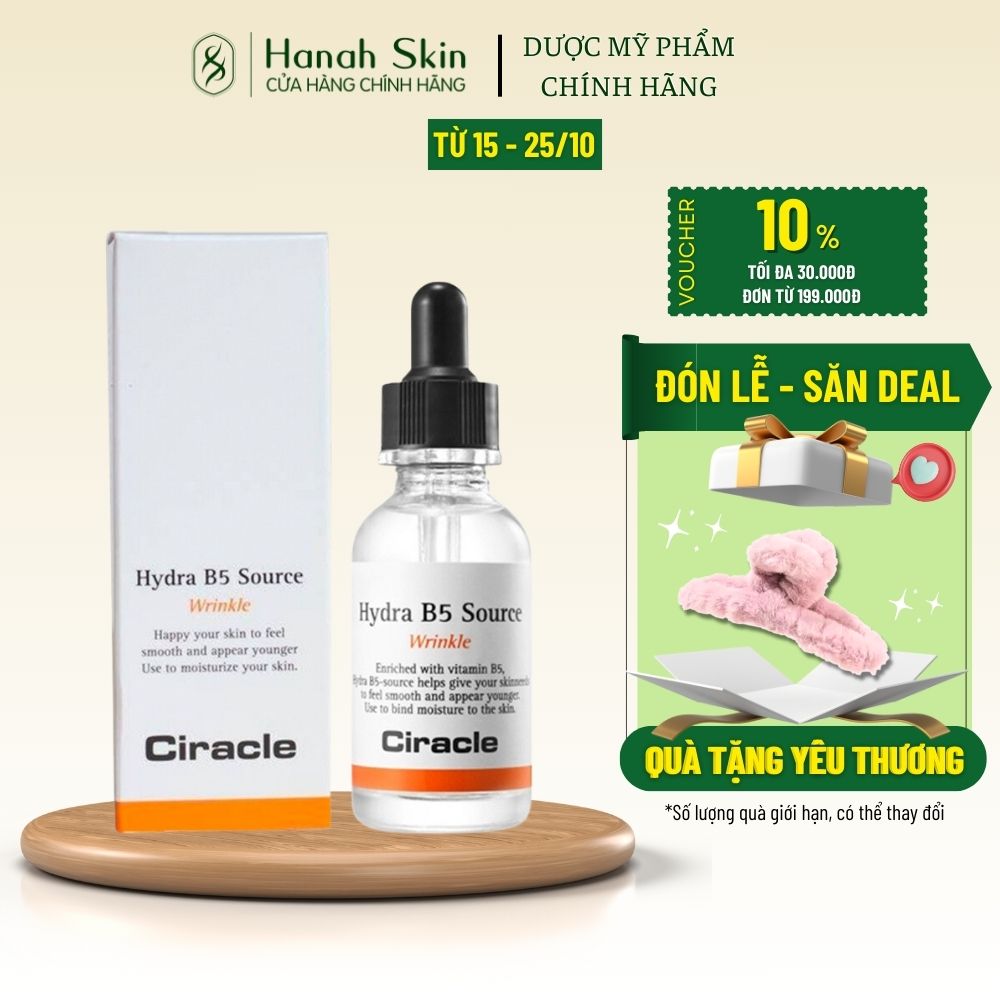 Serum cấp ẩm và phục hồi da, cung cấp dưỡng chất cho da Ciracle Hydra B5 Source Wrinkle 30ml – HANAH SKIN.