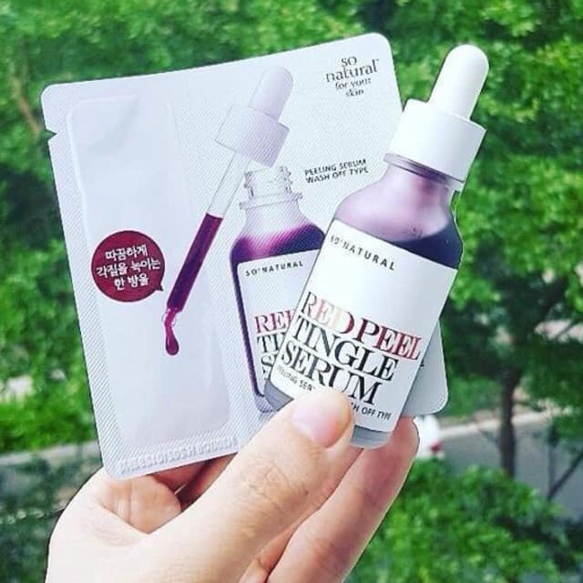 Thay da sinh học red peel tingle serum