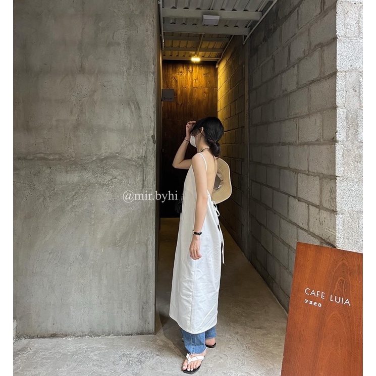 Mir.byHi: Nguyên dress - đầm 2 dây hở lưng có dây điều chỉnh phía sau
