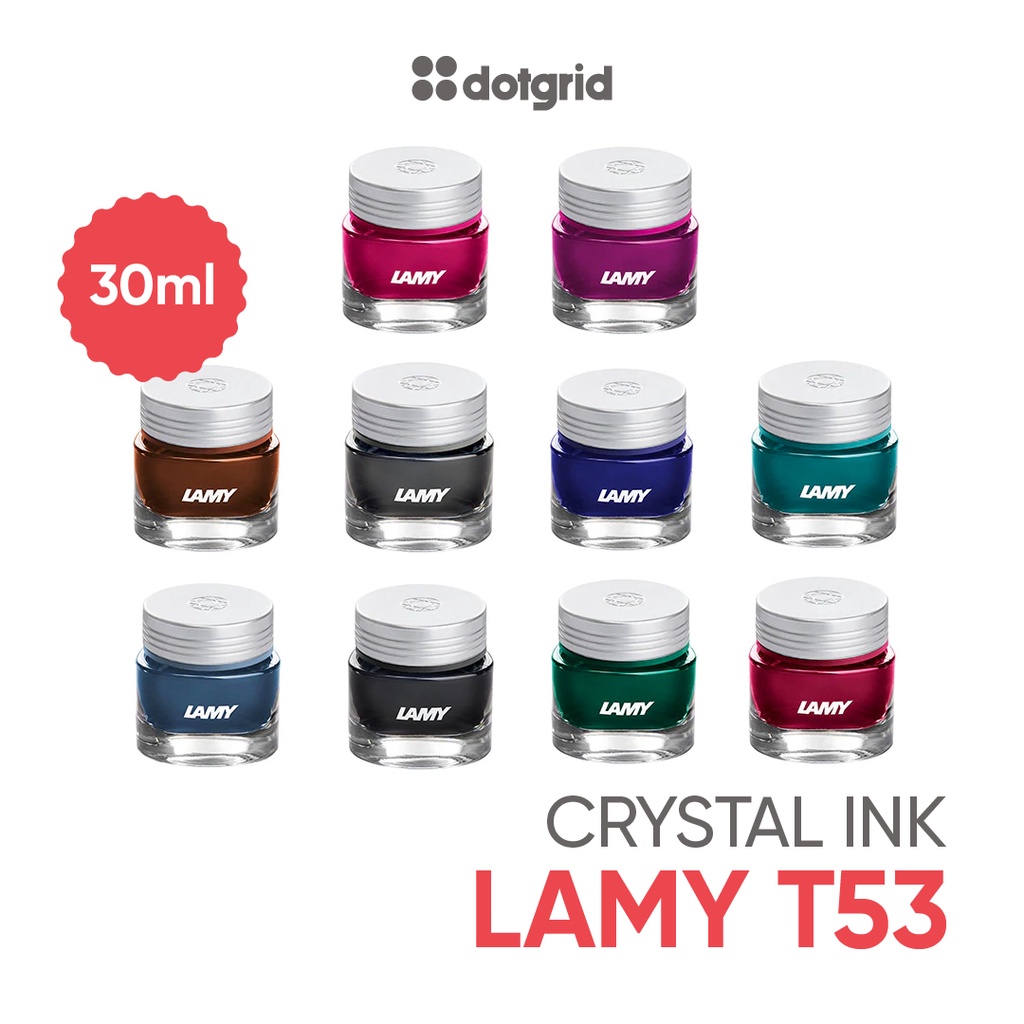 Bình mực cao cấp Lamy T53 Crystal nhập khẩu chính hãng - 10 màu sinh động