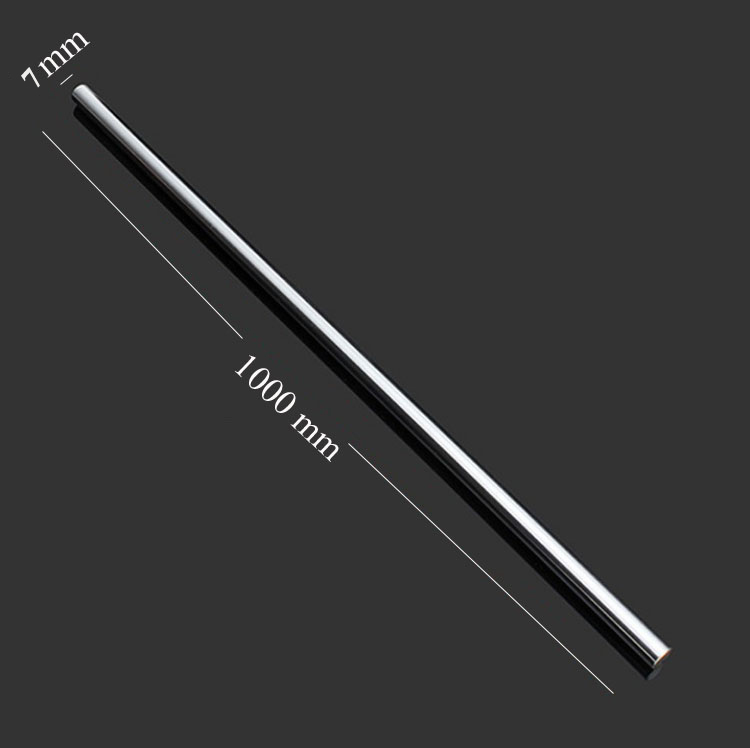 Tùy chọn - Trục thép Inox tròn đặc đường kính phi 7mm dài 300 - 1000mm dùng làm thanh trượt tuyến tính máy CNC