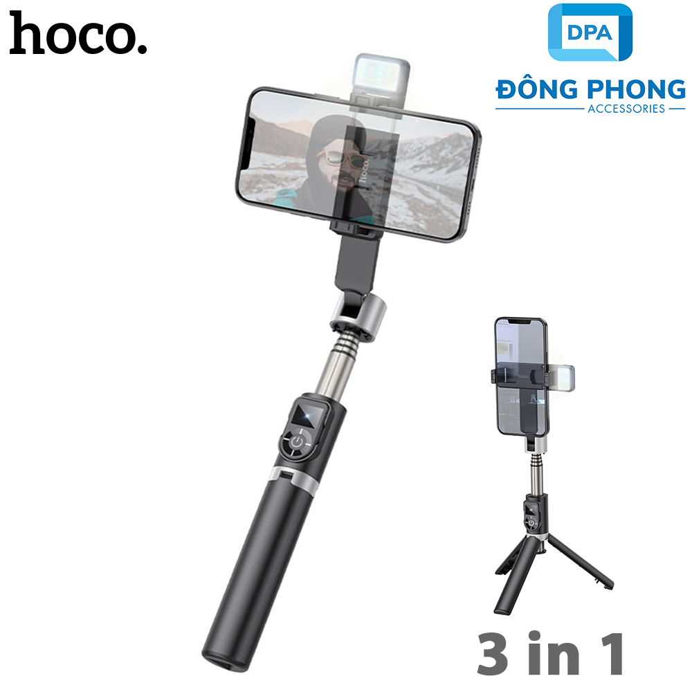 Gậy Chụp Hình Tripod 3 Chân Bluetooth Hoco K16 Selfie Stick Chính Hãng
