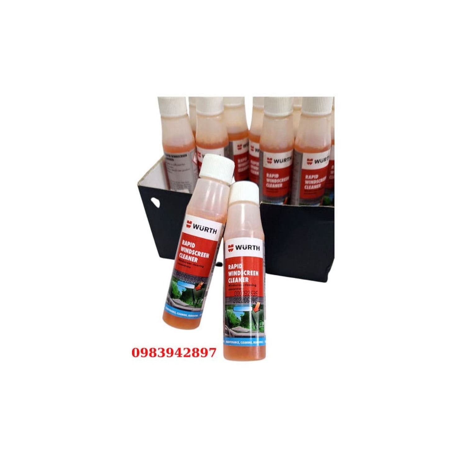 Nước rửa kính ôtô wurth chính hãng 32ml - nước rửa kiếng xe ô tô đậm đặc wurth