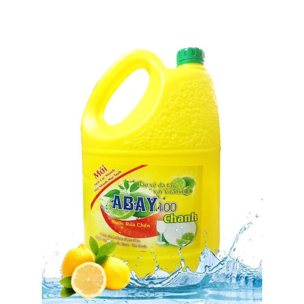 [HCM] Nước Rữa Chén Abay Hương Chanh Tự Nhiên 3800Ml - Sunlight 700ML