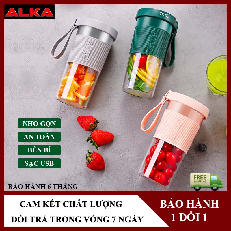 Máy xay sinh tố mini, máy xay sinh tố cầm tay, máy xay sinh tố đa năng, máy xay sinh tố sạc USB, máy xay hoa quả JUICER CUP, cốc xay sinh tố Alka Shop.
