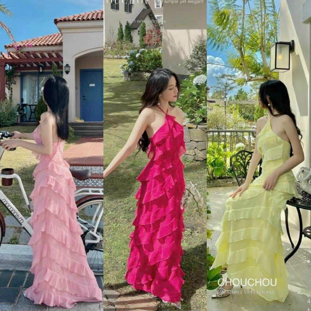 Đầm công chúa đính ngọc trai, đi tiệc, sinh nhật