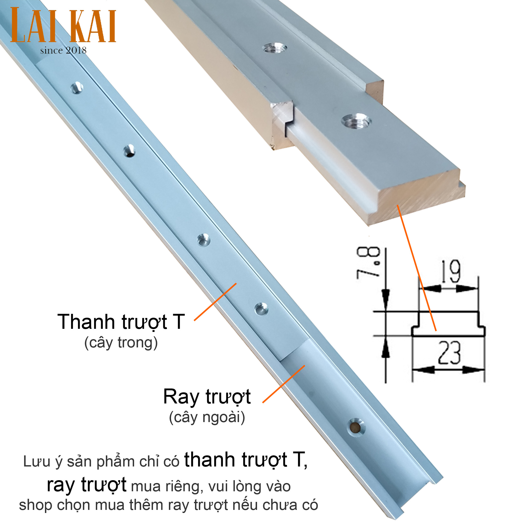 [HCM]Thanh trượt T
