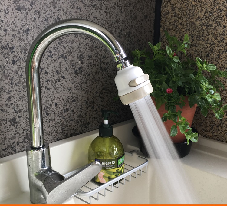Đầu nối tăng áp vòi nước chậu rửa bán chén xoay 360 độ. đầu nối 3 chế độ nước lắp vòi  lavabo chất liệu nhựa ABS siêu bền