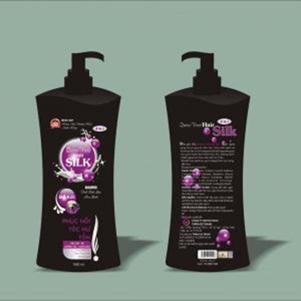 CHAI 1000ML DẦU GỘI ĐẦU BỒ KẾT SILK DƯỠNG TÓC SUÔNG MƯỢT ÓNG Ả  - BỒ KẾT ĐEN