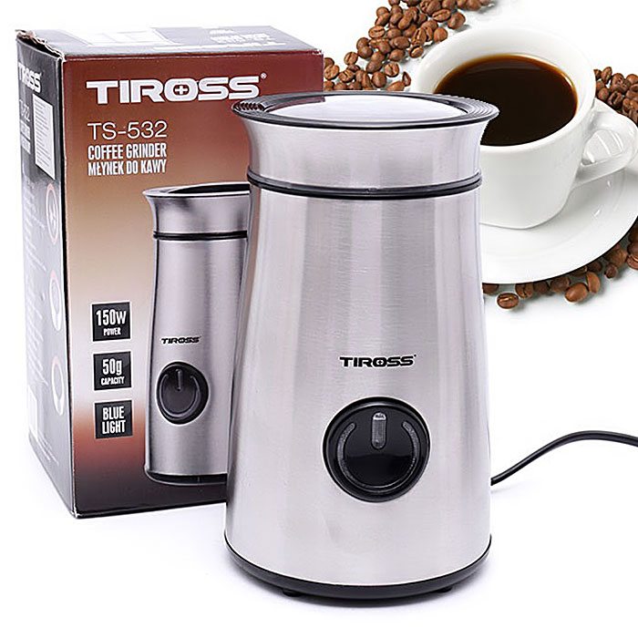 Máy xay cà phê Tiross TS-532 xay được các loại hạt khô khác - Bảo hành 12 tháng