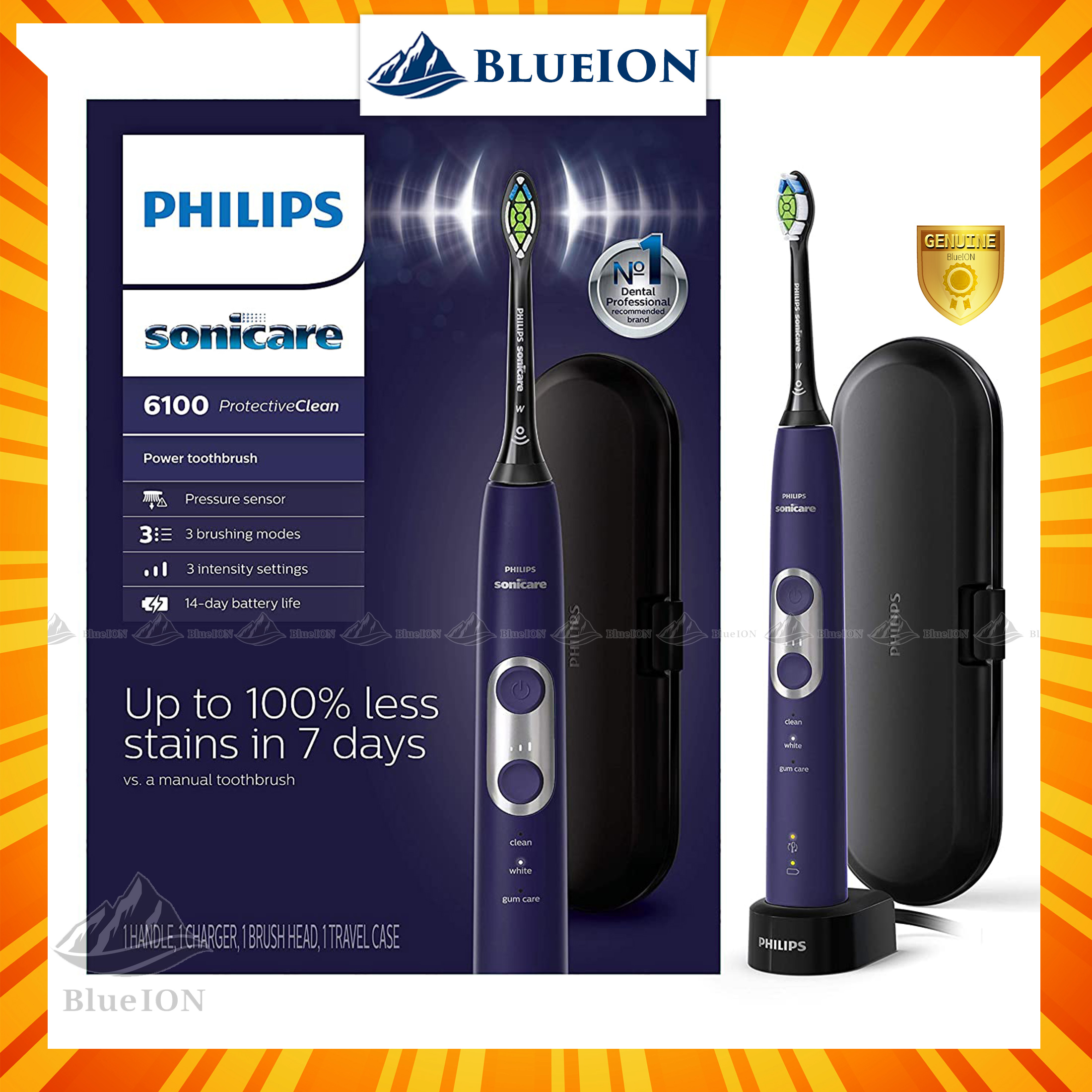 [HCM]Bàn chải điện Philips Sonicare ProtectiveClean 6100 (hàng Mỹ)