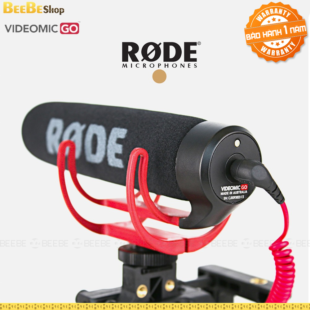 Rode videomic go - mic máy ảnh, máy quay, điện thoại, chuyên nghiệp