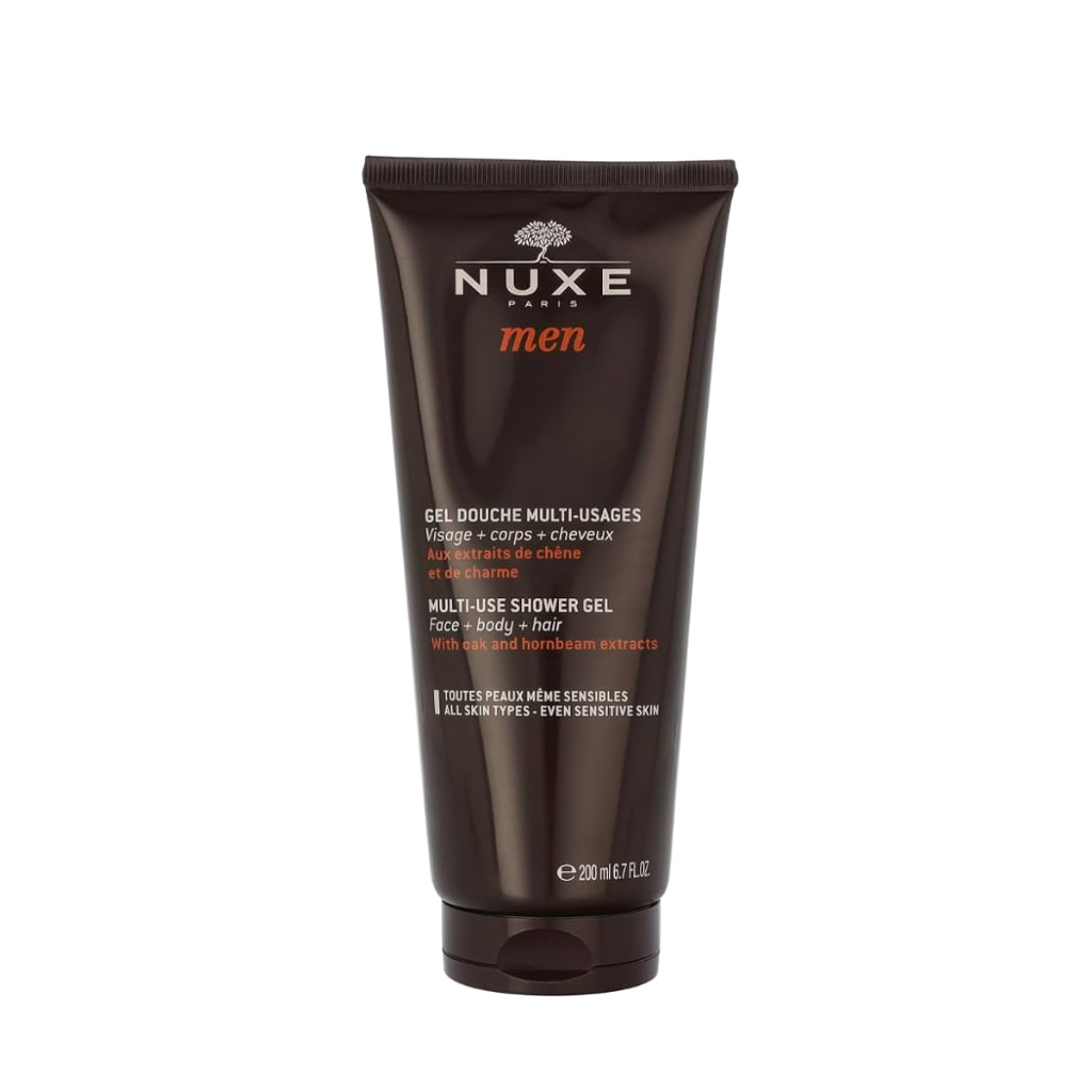 Sữa Tắm Nam NUXE Men Multi-Use Shower Gel 200ml – Dùng Cho Tóc, Mặt & Toàn Thân, Hương Nam Tính
