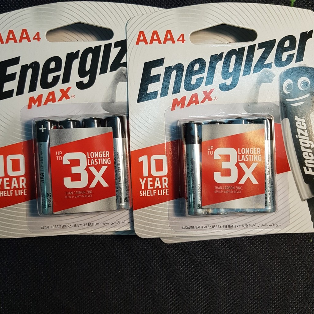 Pin Energizer AAA/ AA siêu bền, made in Singapore