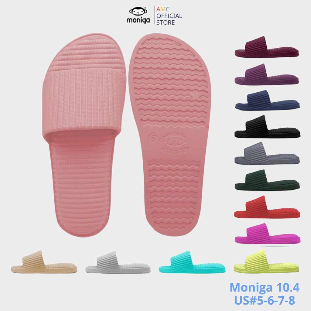 Dép Quai Ngang Mang Trong Nhà Nữ Thái Lan, Dép Đi Biển Thông Thoáng, Chống Thấm Nước, Chống Trơn Monobo - Moniga 10.4