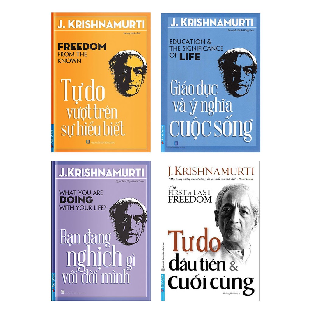 Combo J. Krishnamurti 4 quyển - First News