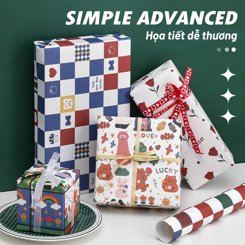 Set gói quà sinh nhật, giáng sinh kèm thiệp cho bé trai và bé gái