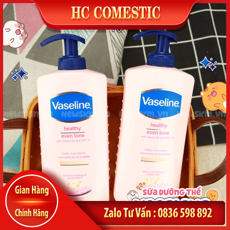 Dưỡng thể trắng da vaseline 400ml thái lan