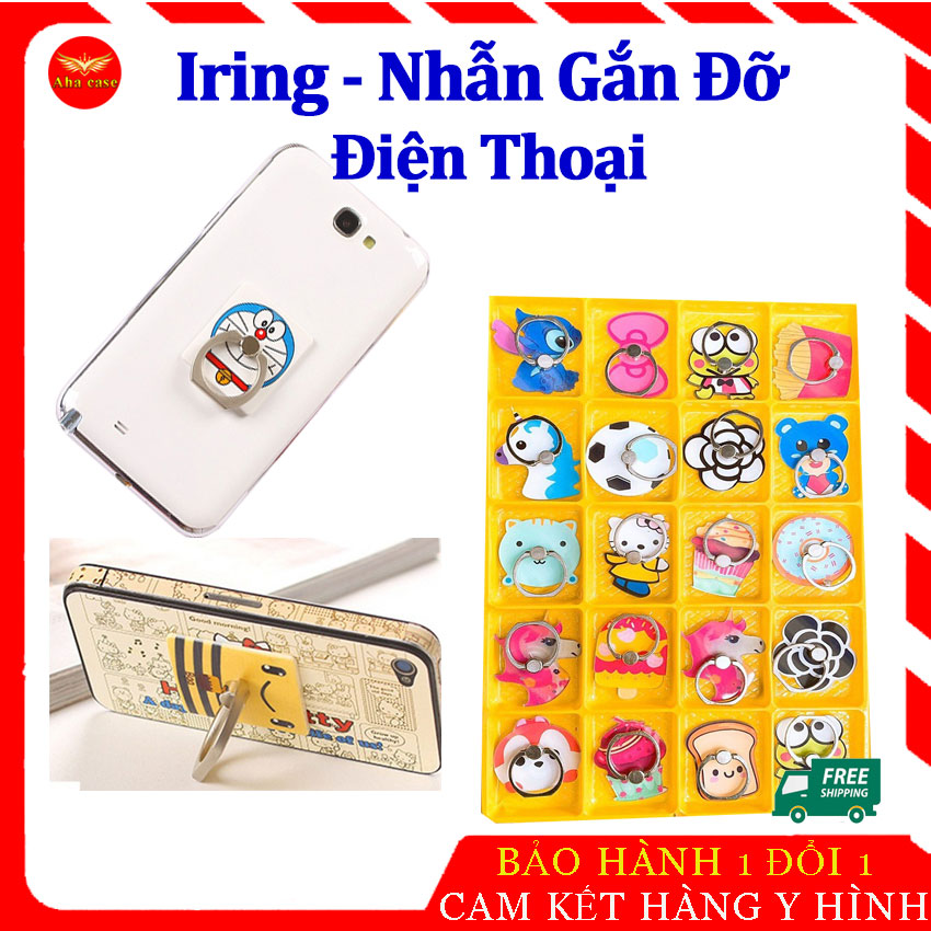 [SIÊU HOT] IRING - NHẪN GẮN ĐIỆN THOẠI ĐẾ CHỐNG LƯNG, IRING NHÉT TAY ĐỠ ĐIỆN THOẠI DẠNG NHẪN, KẸP TAY ĐỠ ĐIỆN THOẠI Các Hình Dễ Thương Nhỏ Gọn Tiện Lợi