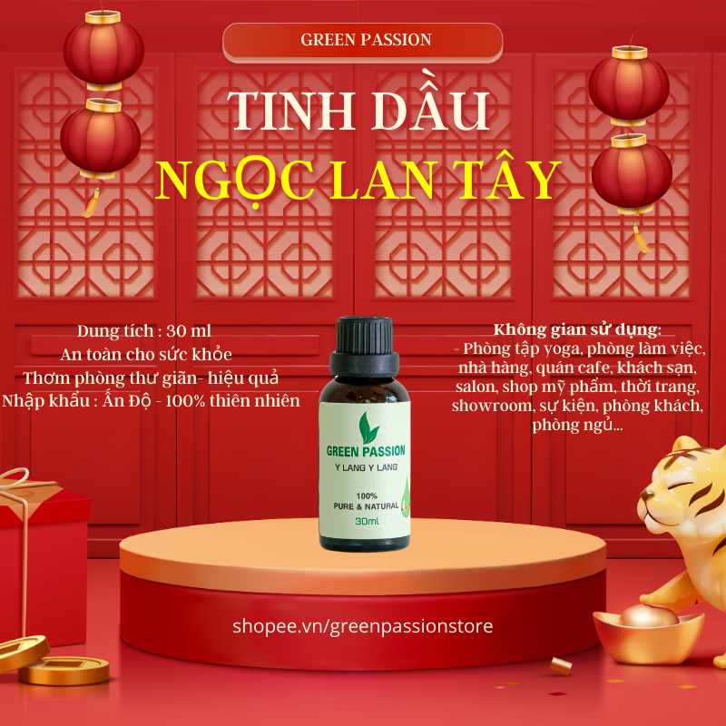 Tinh dầu ylang cao cấp greenpassion
