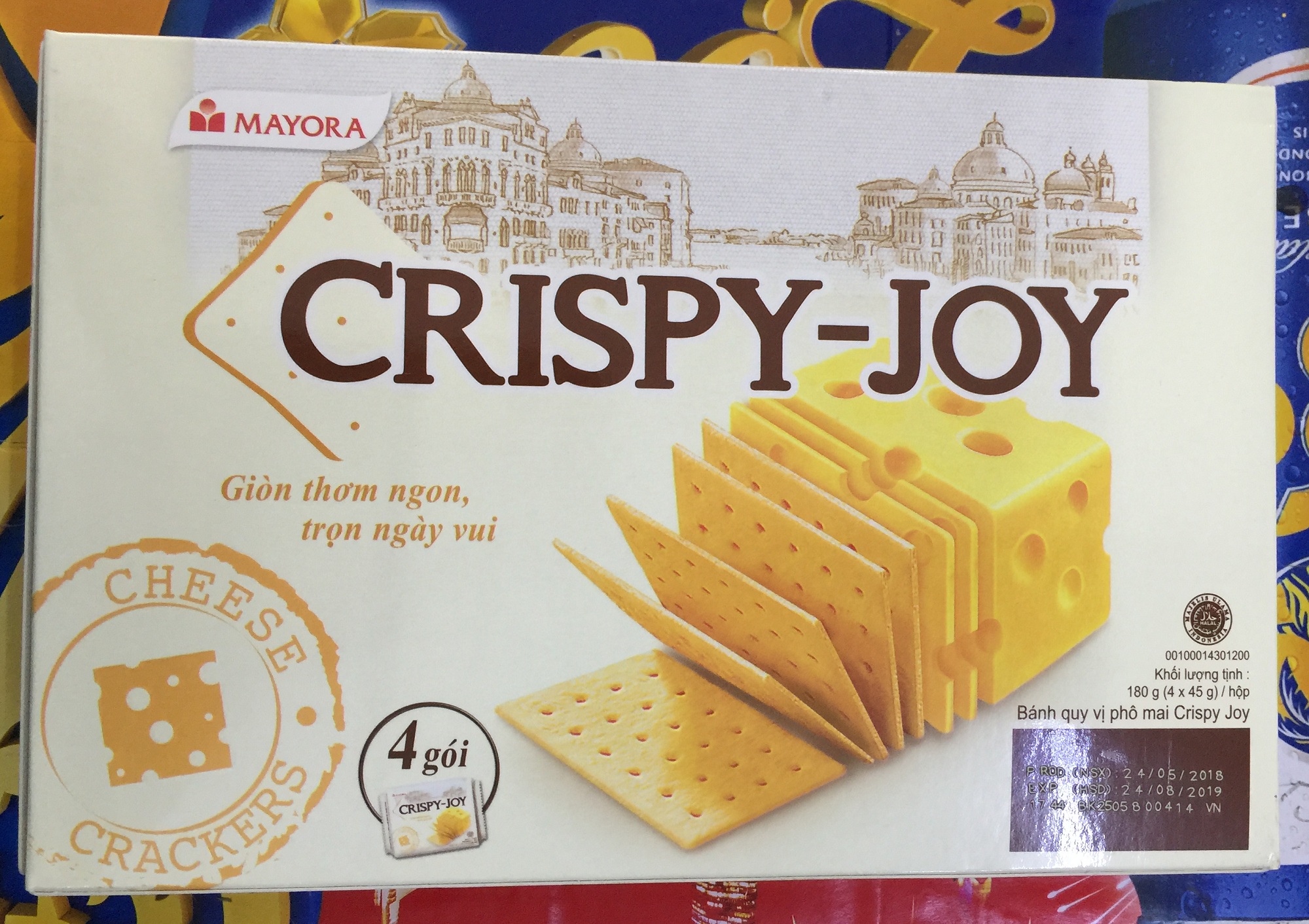Bánh Quy Vị Phô Mai Crispy Joy 180g