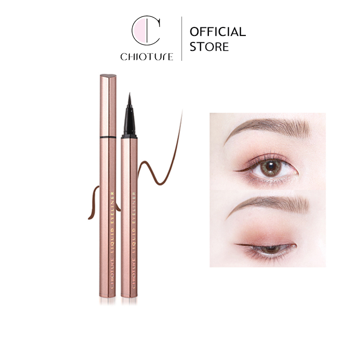Chì kẻ mắt. Chì kẻ mắt Chioture, bút nước kẻ mắt 12 màu tùy chọn, không thấm nước, bút kẻ mắt mềm mại lâu trôi không lem